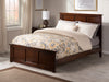 Kolindre Walnut Queen Bed with Matching Foot Board