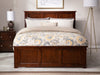 Kolindre Walnut Queen Bed with Matching Foot Board