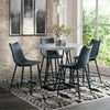 Baleghol 2 Grey Gun Metal Height Side Chairs