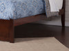 Kolindre Walnut King Bed with Flat Panel Foot Board and 2 Urban Drawers