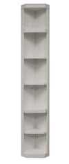 Khebavade White 5 Piece Corner Library Wall