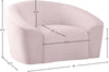 Chichvad Pink Velvet Chair