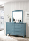 Panore Teal Dresser and Mirror