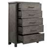 Baveli Dusty Charcoal 5 Drawers Chest