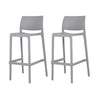 Bubnal 2 Cold Grey Stackable Bar Stools
