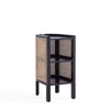 Hirawade Black Nature Cane End Table