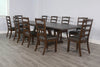 Alas Dark Brown 11pc Dining Room Set