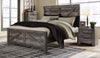 Kurkunde Gray 4pc Bedroom Set With King Panel Bed