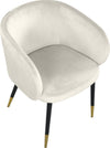 Navaraswadi Cream Velvet Dining Chair