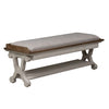 Bhativade Antique White Bed Bench