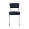 Amroli Black 5pc Dining Set with Oval Table