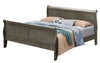 Ghungur Gray King Sleigh 2pc Bedroom Set with Three Drawer Nightstand