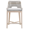 Padvalwadi Taupe White Pumice Gray Outdoor Counter Height Stool