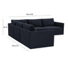 Jotewadi Navy Modular L Sectional