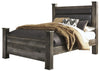 Kurkunde Gray 2pc Bedroom Set With Queen Upholstered Bed