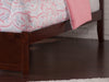 Longhe Walnut Twin Flat Panel Footboard and Twin Urban Trundle Platform Bed