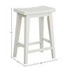 Kaneriwadi White Counter Height Stool