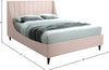 Nivachiwadi Pink Velvet King Bed