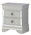 Silver Champagne Storage 4pc King Bedroom Set