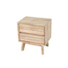 Jadhavwadi Light Brown Grey 2 Drawer Nightstand