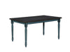 Kalamwadi Teal Blue Rectangle Dining Table