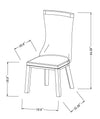 Ainwadi 2 White Curved Back Side Chairs