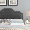 Gudewadi Charcoal Velvet Twin Headboard