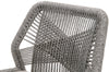 Koparde Platinum Smoke Gray Outdoor Counter Height Stool