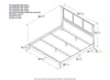 Kolindre Walnut Traditional King Bed