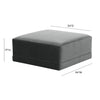 Jotewadi Charcoal Ottoman