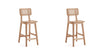 Hirawade 2 Nature Cane Counter Height Stools