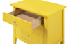 Panore Yellow 3 Drawers Nightstand
