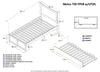 Longhe Espresso Flat Panel Footboard and Urban Trundle Twin Bed