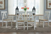 Amashi Weathered White Sandstone 7pc Dining Room Set