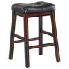 Kasabawalwe 2 Black Faux Leather Counter Height Stools