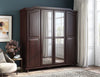 Panutre Java 4 Door Wardrobe With Mirrored Door With 2 Drawer And 4 Small Shelf