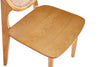 Hirawade 2 Nature Cane Round Dining Chairs