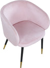 Navaraswadi Pink Velvet Dining Chair