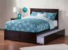Kolindre Espresso Flat Panel Footboard Full Urban Trundle Bed