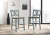 Majnal 2 Light Blue Rustic Counter Stools