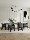 Ganuchiwadi Pebble Grey Dining Armchair