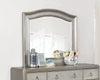 Ameni Metallic Platinum Wood Mirror
