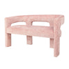 Mhalasvade Pink Upholstered Sculpture Bench