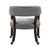 Seren Medium Cherry Gray Arm Chair with Casters