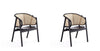 Hirawade 2 Nature Cane Armchairs