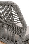 Koparde Platinum Smoke Gray Outdoor Counter Height Stool