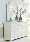 Pal White Dresser And Mirror