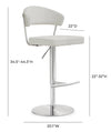 Nagargaon Light Grey Barstool