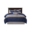 Akurle Blue Queen 7pc Comforter Set