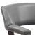 Seren Medium Cherry Gray Arm Chair with Casters